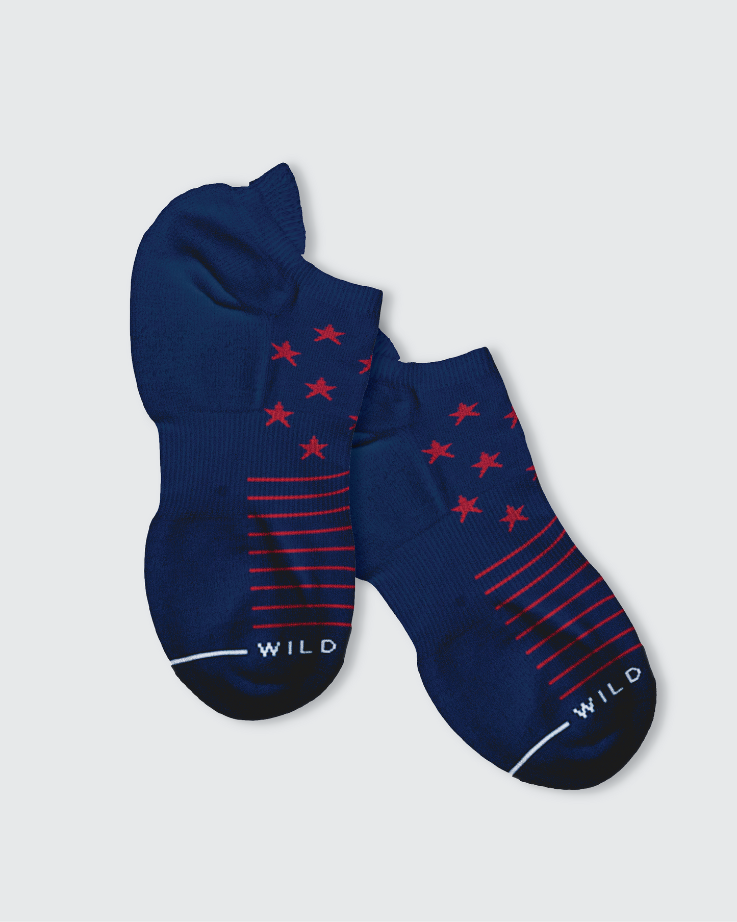 Stars and Stripes Merino Wool Tab Ankle Golf Socks