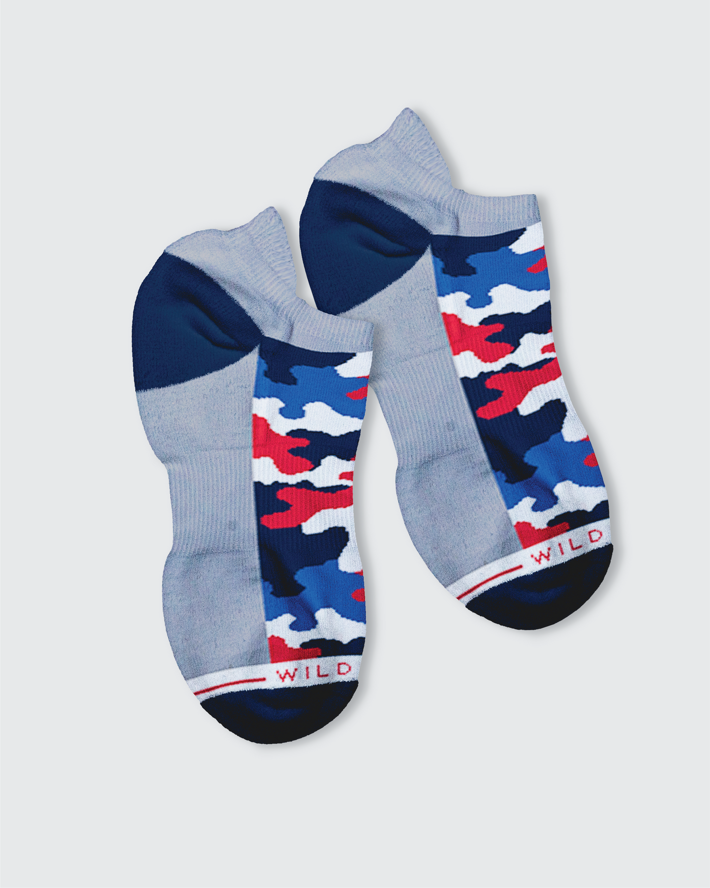 USA Camo Merino Wool Tab Ankle Golf Socks