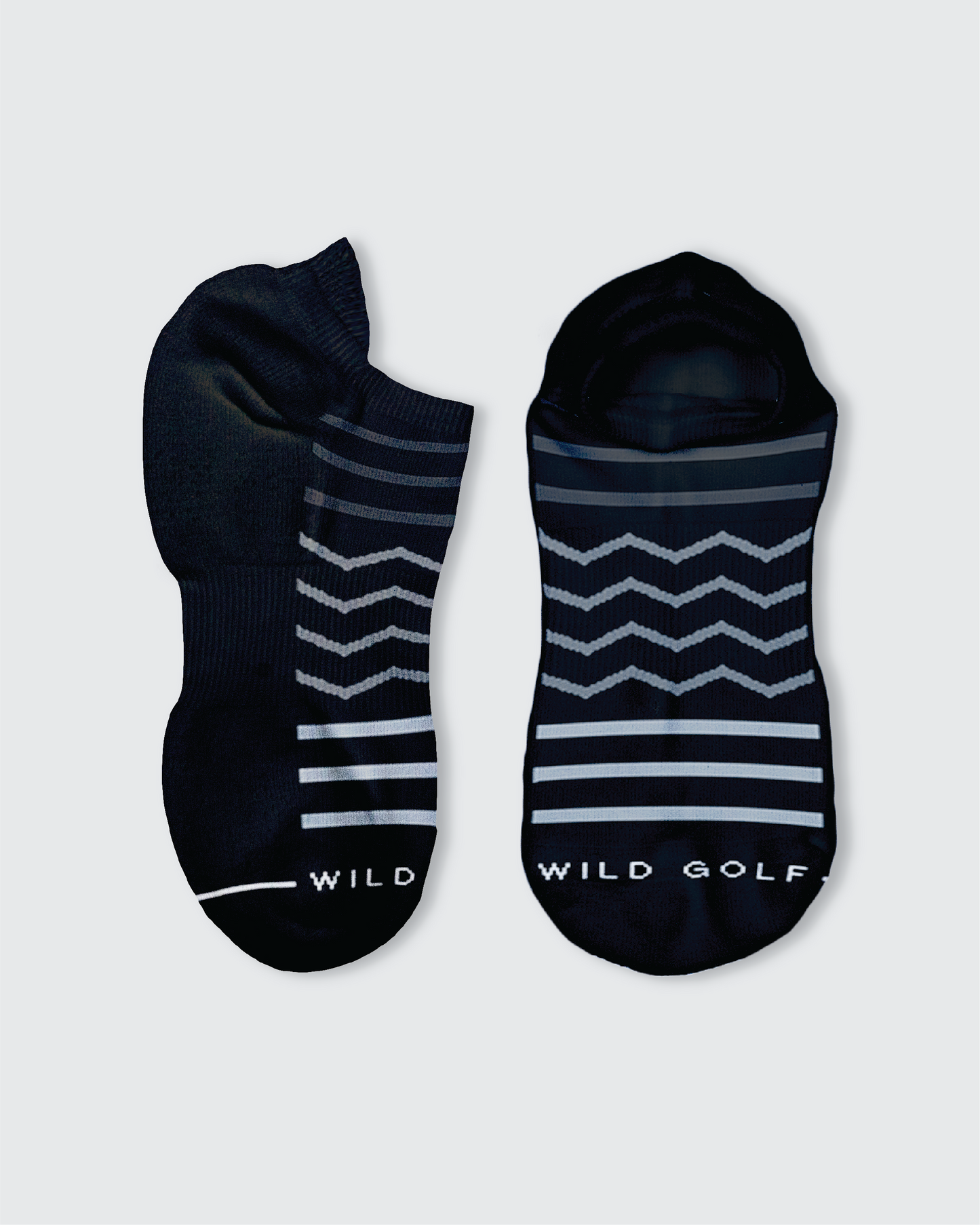 Chevron Merino Wool Tab Ankle Golf Socks