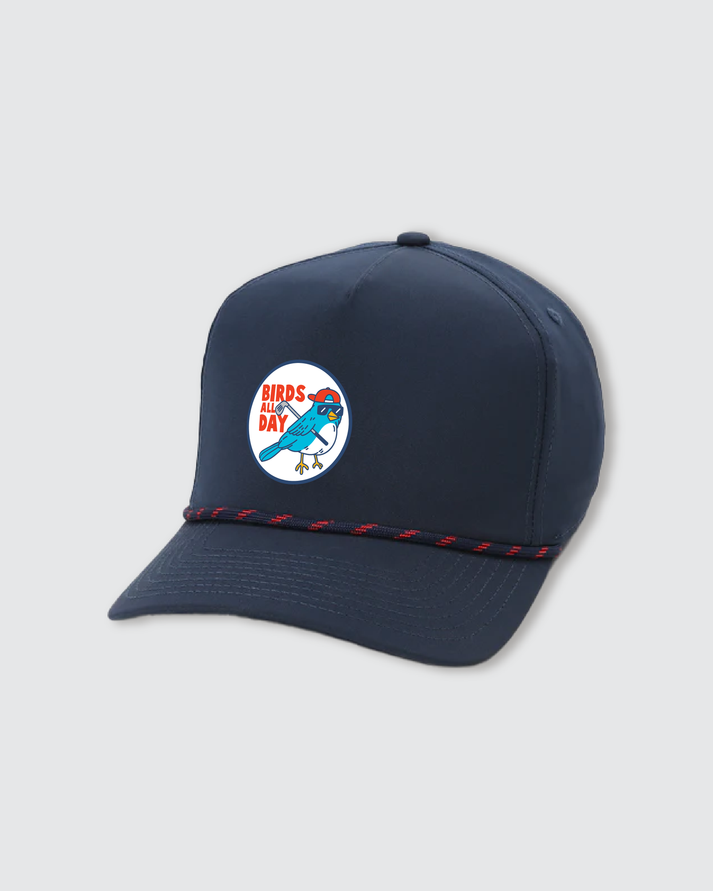 The "Birds All Day" Navy Rope Hat